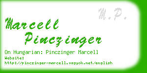 marcell pinczinger business card